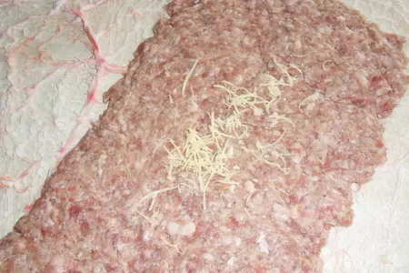 Мясной рулет в жировой сетке: шаг 1