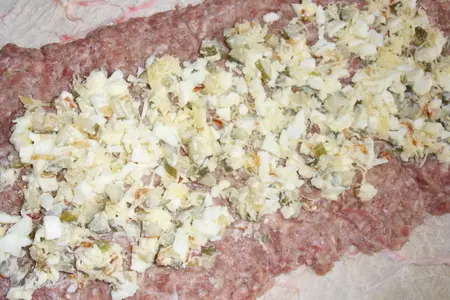 Мясной рулет в жировой сетке: шаг 2