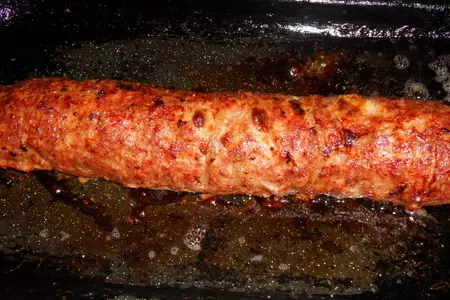 Мясной рулет в жировой сетке: шаг 4