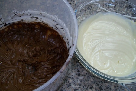 Пирожные шоколадно-чизкейковые с ликером sheridan"s: шаг 3