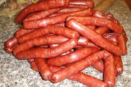 Копчёные свиные колбаски: шаг 4