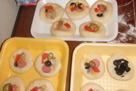 Мини пиццы: шаг 1