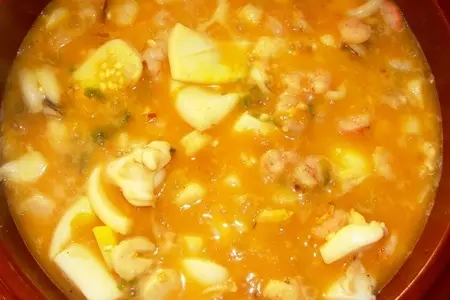 Рис с морскими гребешками и каракатицей...: шаг 6