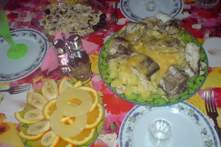 "хек" в пароварочке с салатиком: шаг 5
