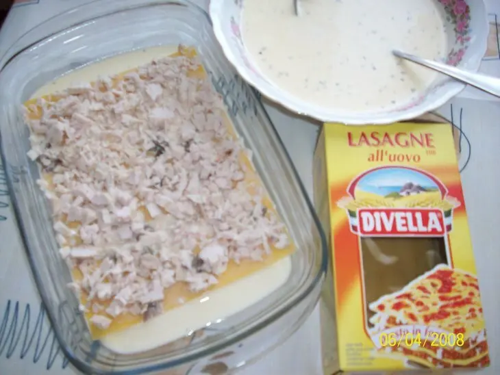 Лазанья с курицей и грибами: шаг 1