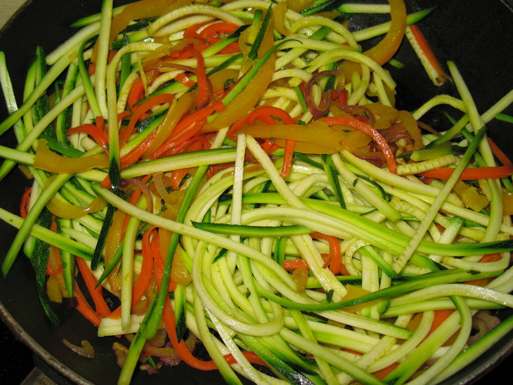 "спагетти" из овощей: шаг 4