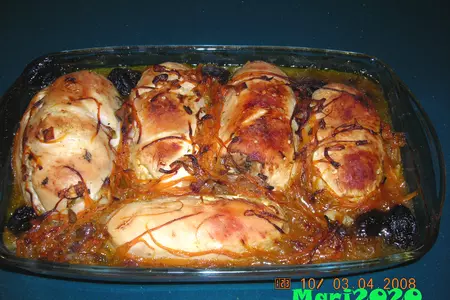 Запеченные фаршированные куринные рулетики: шаг 8