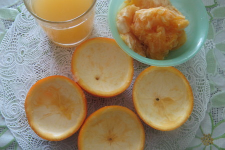 Куриная печень в апельсиновых чашечках: шаг 1