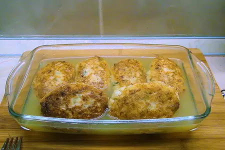 Котлеты рыбные, запечённые, по-монастырски.: шаг 6
