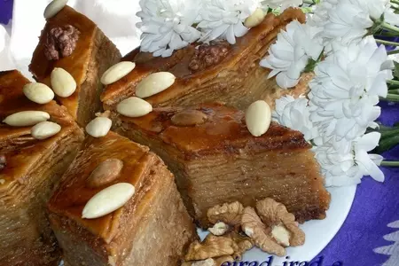 Пахлава  с  орехами  и  цукатами "лаззет"": шаг 24