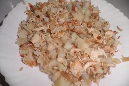 Тарталетки с курицей и картошкой: шаг 3