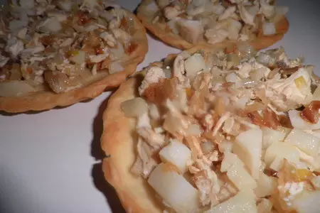 Тарталетки с курицей и картошкой: шаг 4