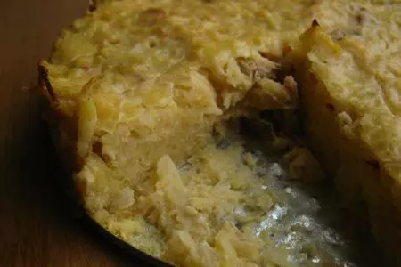 Капустная запеканка с картофелем и курицей.: шаг 3