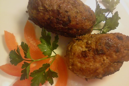 Зразы мясные с грибами    со сливочно-шпинатным соусом: шаг 12