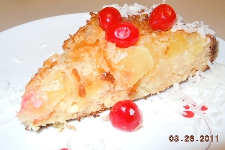 Ананасово-творожный пирог с кокосово- молочной  карамелью.: шаг 6