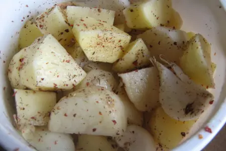 Свинина запечённая в пакете с картофелем.: шаг 3