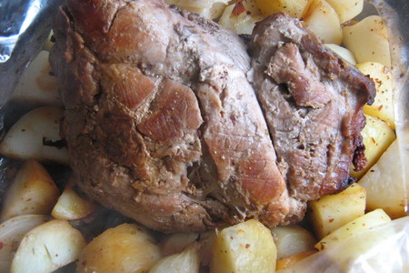 Свинина запечённая в пакете с картофелем.: шаг 5
