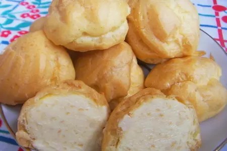 Профитроли   с яблочно-масляным кремом.: шаг 9