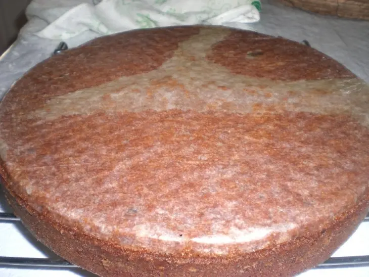 Сирийский манно-ореховый торт с шоколадом и финиками: шаг 19