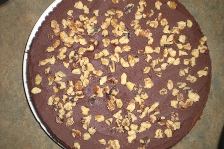 Сирийский манно-ореховый торт с шоколадом и финиками: шаг 21