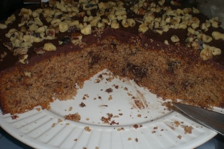 Сирийский манно-ореховый торт с шоколадом и финиками: шаг 22