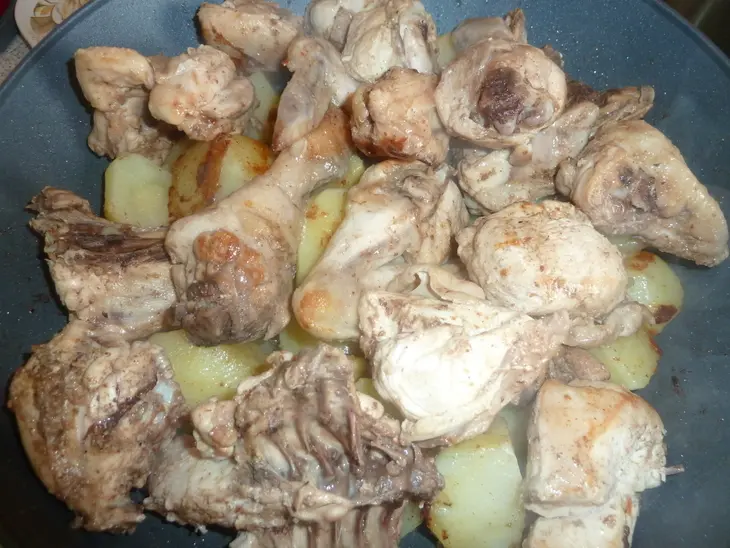 Кабоб с курицей в казане: шаг 12