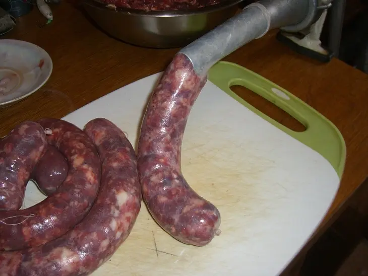 Печеночно-мясная домашняя колбаса: шаг 5