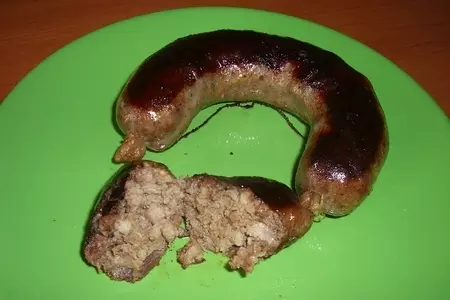 Печеночно-мясная домашняя колбаса: шаг 6