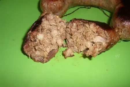 Печеночно-мясная домашняя колбаса: шаг 7