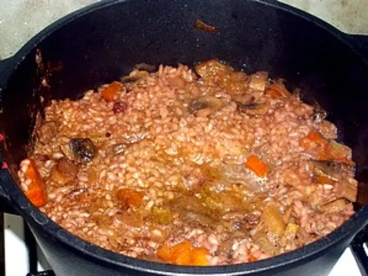 Плов с грибами по русски: шаг 5