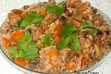 Плов с грибами по русски: шаг 6