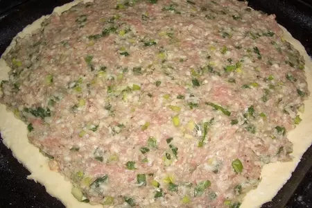 Пирог с мясной начинкой (без дрожжевое тесто): шаг 5