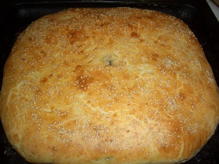 Пирог с мясной начинкой (без дрожжевое тесто): шаг 8