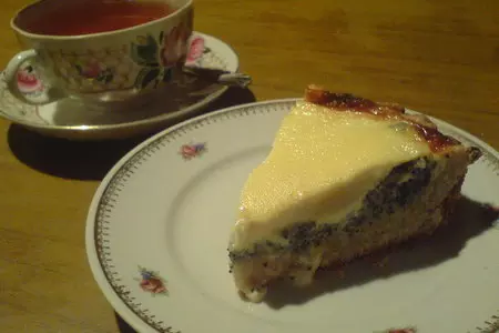 Песочный пирог с маковой начинкой и сметанным суфле: шаг 9