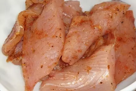 Жаренная махи-махи с овощами: шаг 2