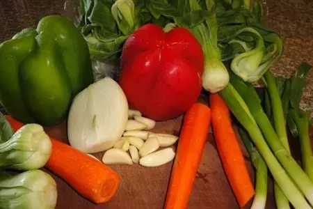 Жаренная махи-махи с овощами: шаг 3
