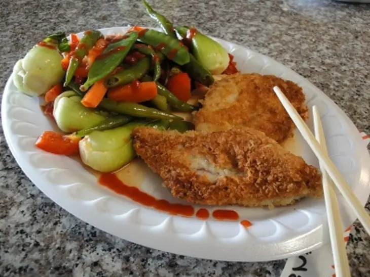 Жаренная махи-махи с овощами: шаг 7