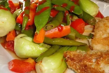 Жаренная махи-махи с овощами: шаг 8