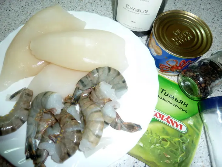 Салат "морской бриз" с камчатской ноткой: шаг 1
