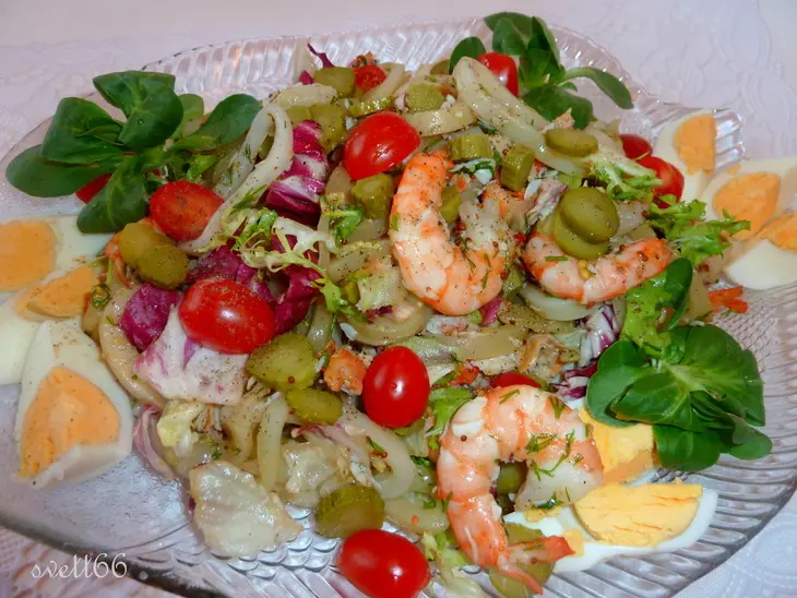 Салат "морской бриз" с камчатской ноткой: шаг 9