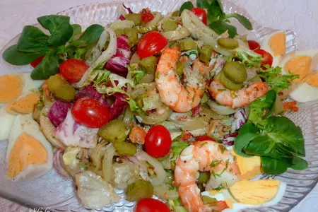 Салат "морской бриз" с камчатской ноткой: шаг 9