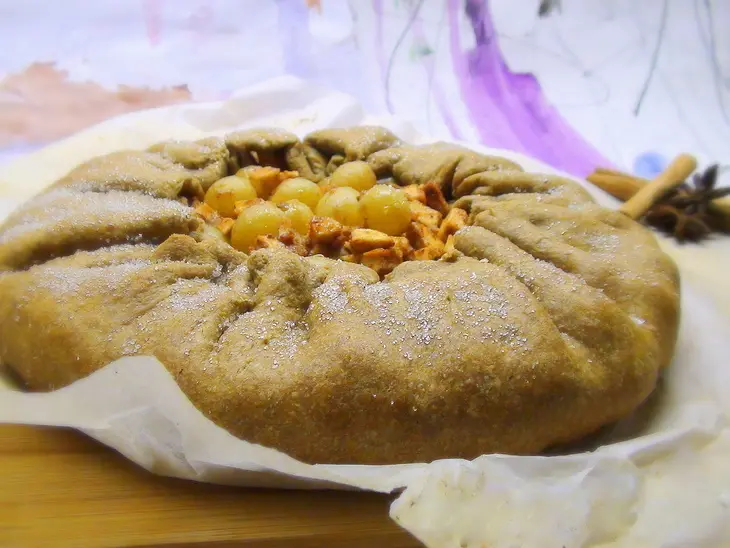 Галета из цельнозерновой муки с фруктовым ассорти и пряностями.: шаг 7