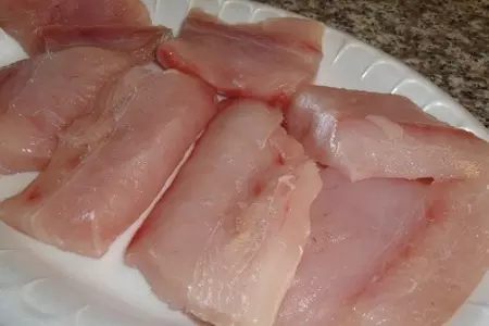 Салат с пастой и махи-махи: шаг 2