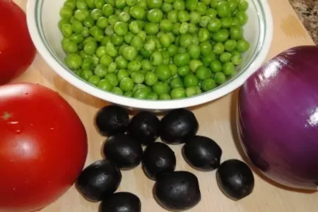Салат с пастой и махи-махи: шаг 5