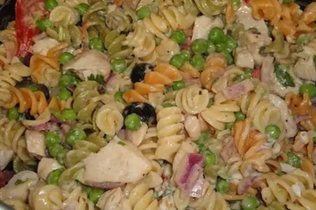 Салат с пастой и махи-махи: шаг 7