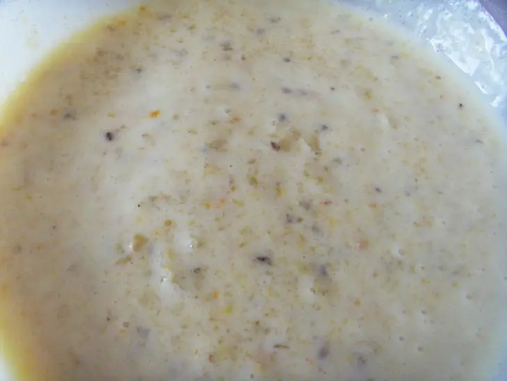 Миндальные профитроли с кремом из крыжовника  и апельсина со сливками: шаг 7