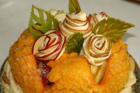 Запеченная курочка из тыквы или что  делать с карвингом после праздника :): шаг 10