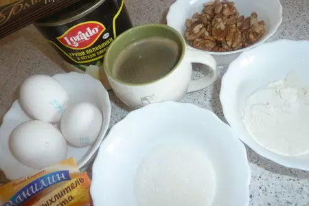 Домашний торт " шоко-груша" с консервированными грушами, шоколадом и орехами: шаг 9