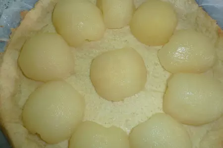Домашний торт " шоко-груша" с консервированными грушами, шоколадом и орехами: шаг 16