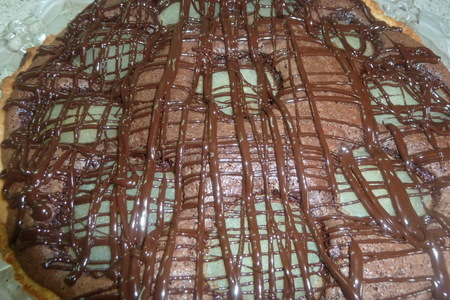 Домашний торт " шоко-груша" с консервированными грушами, шоколадом и орехами: шаг 20